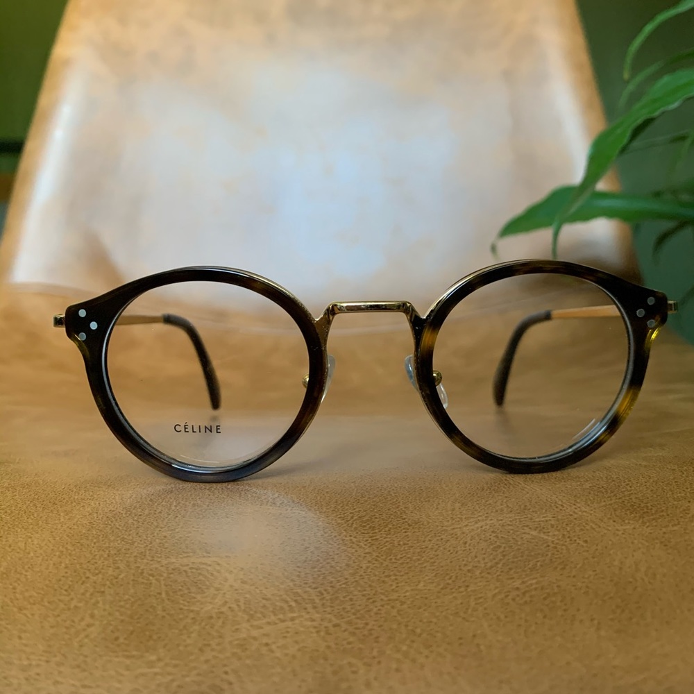 Céline Eyeglasses - Distress Gold/Tortise